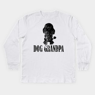 Poodles Dog Grandpa Kids Long Sleeve T-Shirt